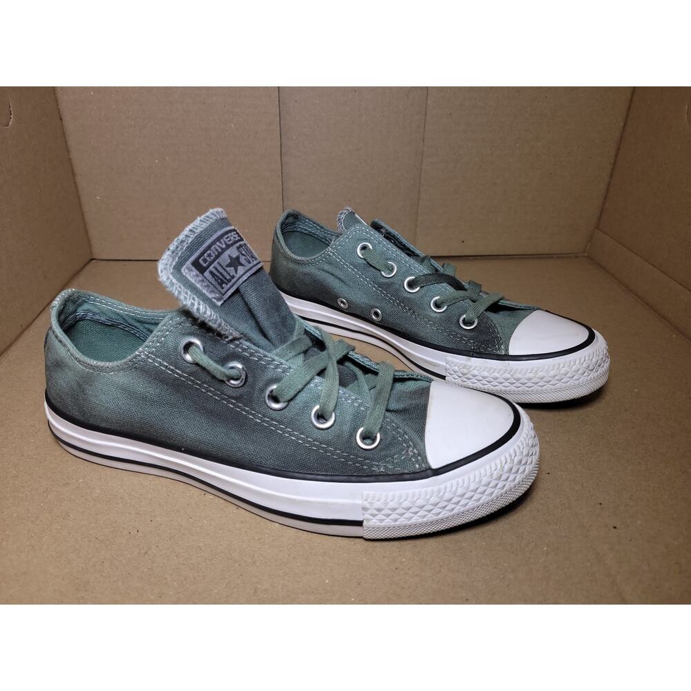 W Size 6 - Converse Chuck Taylor All Star Green Velvet - 557994F